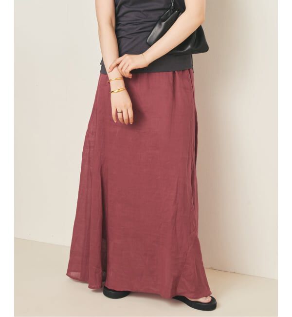 Plage「《予約》RAMY LINEN TACK スカート」|スカート|