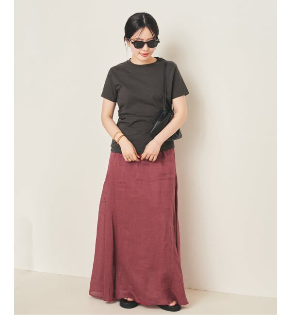 Plage「《予約》RAMY LINEN TACK スカート」|スカート|