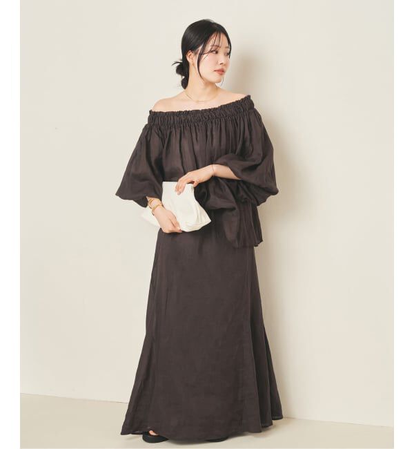 Plage「《予約》RAMY LINEN TACK スカート」|スカート|