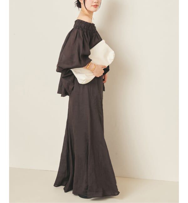Plage「《予約》RAMY LINEN TACK スカート」|スカート|