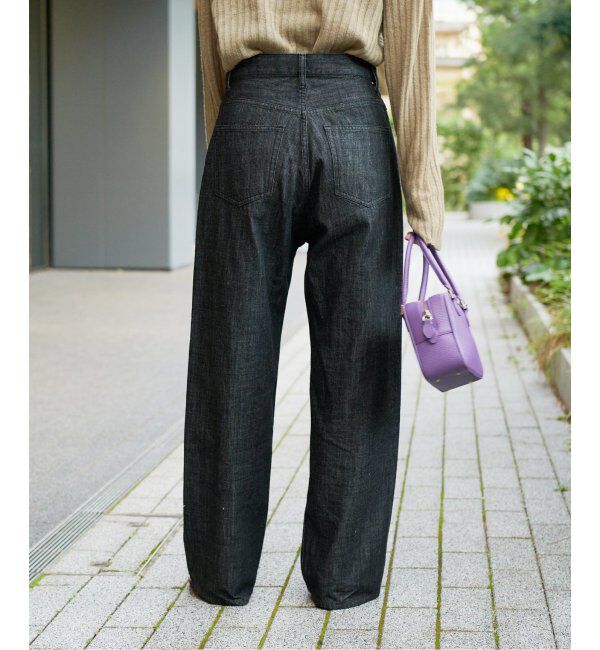 IENA LA BOUCLE「IENA LA BOUCLE ストレートカラーデニムパンツ」|デニム|