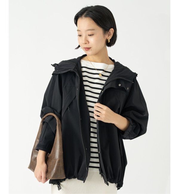 IENA「ストレッチタフタマンパシェルブルゾン」|ブルゾン・スタジャン|