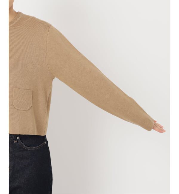 SLOBE IENA「《セットアップ対応可》コットンダブルフェイスカーディガン」|カーディガン|