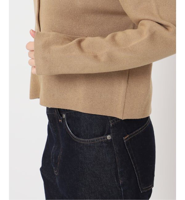 SLOBE IENA「《セットアップ対応可》コットンダブルフェイスカーディガン」|カーディガン|