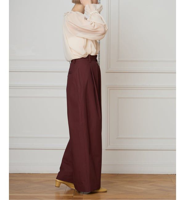 IENA LA BOUCLE「IENA LA BOUCLE ジョーゼットフリル襟ブラウス」|シャツ・ブラウス|