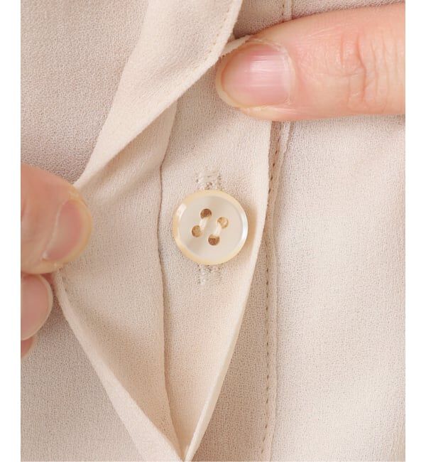 IENA LA BOUCLE「IENA LA BOUCLE ジョーゼットフリル襟ブラウス」|シャツ・ブラウス|