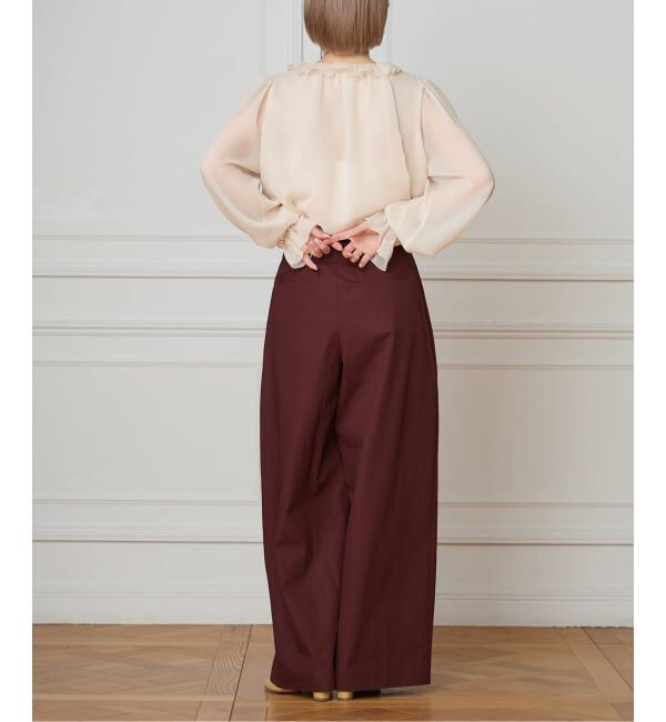 IENA LA BOUCLE「IENA LA BOUCLE ジョーゼットフリル襟ブラウス」|シャツ・ブラウス|