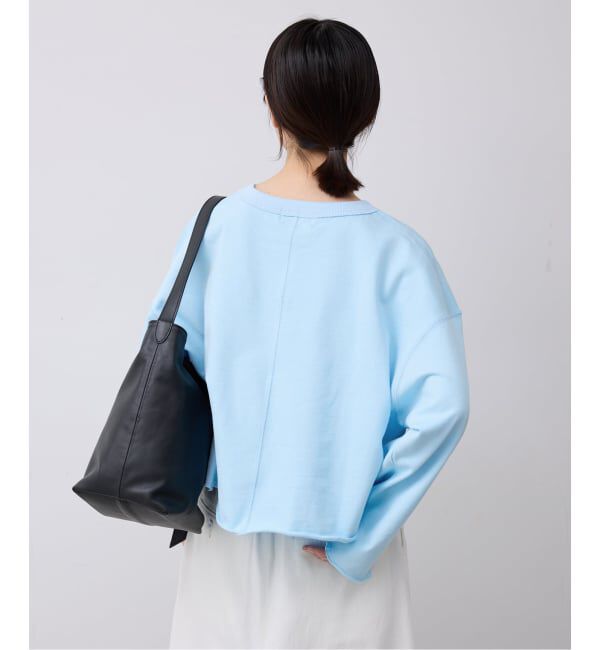 SLOBE IENA「ミニ裏毛カットオフショートプルオーバー」|Tシャツ・カットソー|