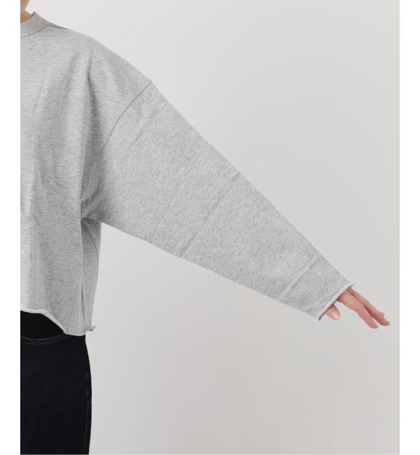 SLOBE IENA「ミニ裏毛カットオフショートプルオーバー」|Tシャツ・カットソー|