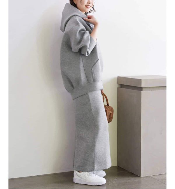 SLOBE IENA「《追加3》ボリュームジップアップフーディー」|パーカー|