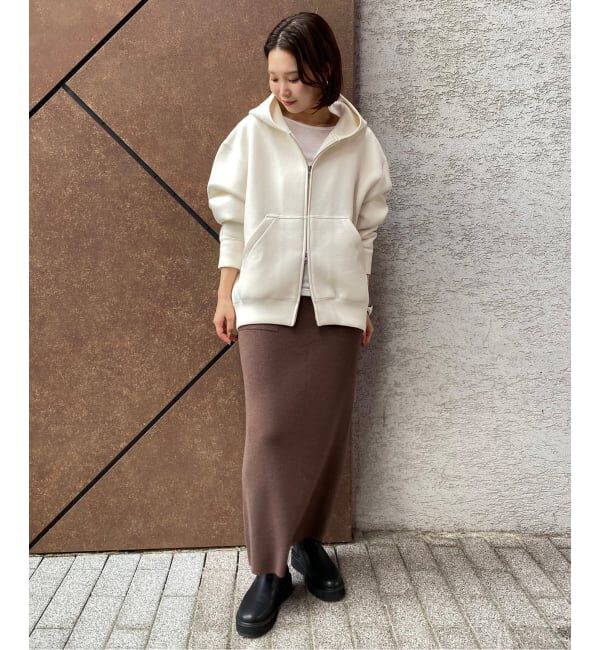 SLOBE IENA「《追加3》ボリュームジップアップフーディー」|パーカー|