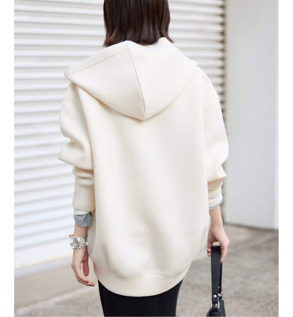 SLOBE IENA「《追加3》ボリュームジップアップフーディー」|パーカー|