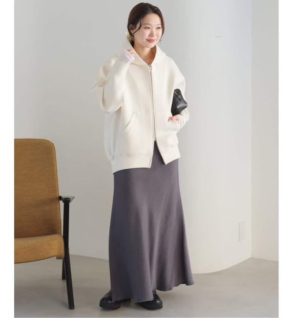 SLOBE IENA「《追加3》ボリュームジップアップフーディー」|パーカー|