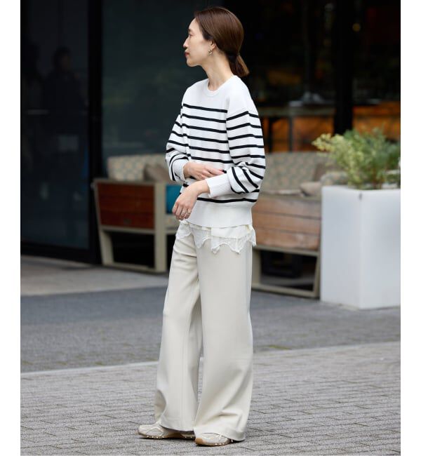 SLOBE IENA「《追加2》サテンレースキャミソール」|キャミソール|