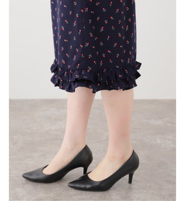 SLOBE IENA「フラワープリントフリルスカート」|スカート|