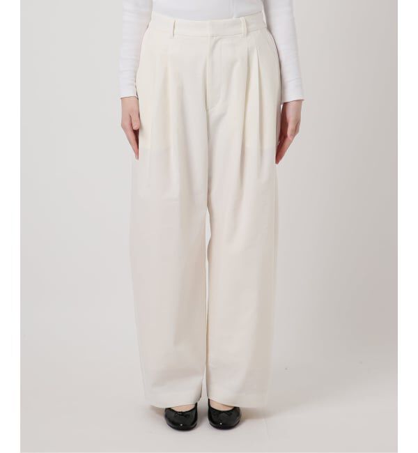 IENA「ウォッシャブル リネンミックスコクーンスラックス」|スラックス|