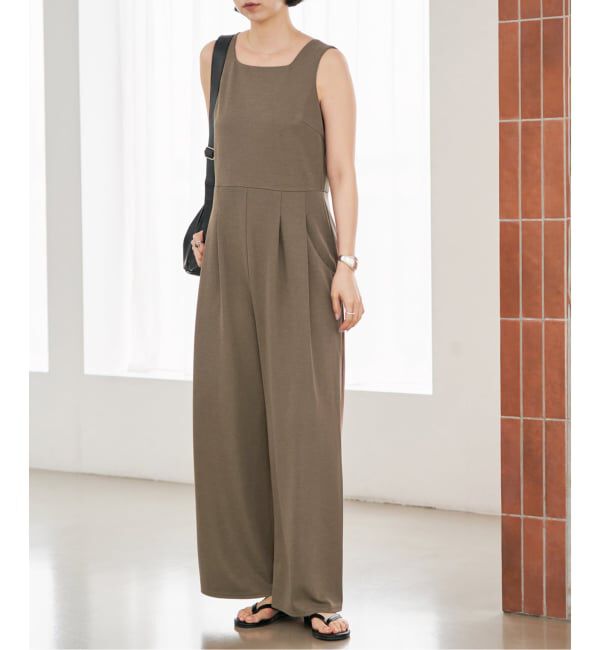 SLOBE IENA「《WEB限定サイズ有り/3サイズ展開/予約》カットオールインワン」|オールインワン|