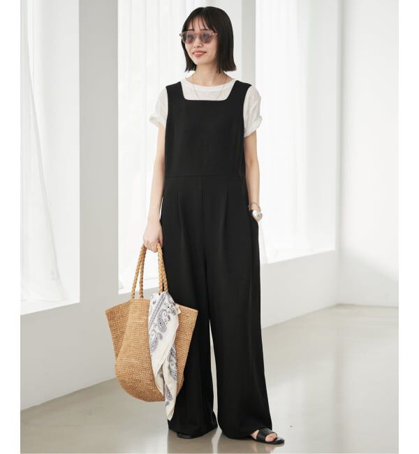 SLOBE IENA「《WEB限定サイズ有り/3サイズ展開/予約》カットオールインワン」|オールインワン|