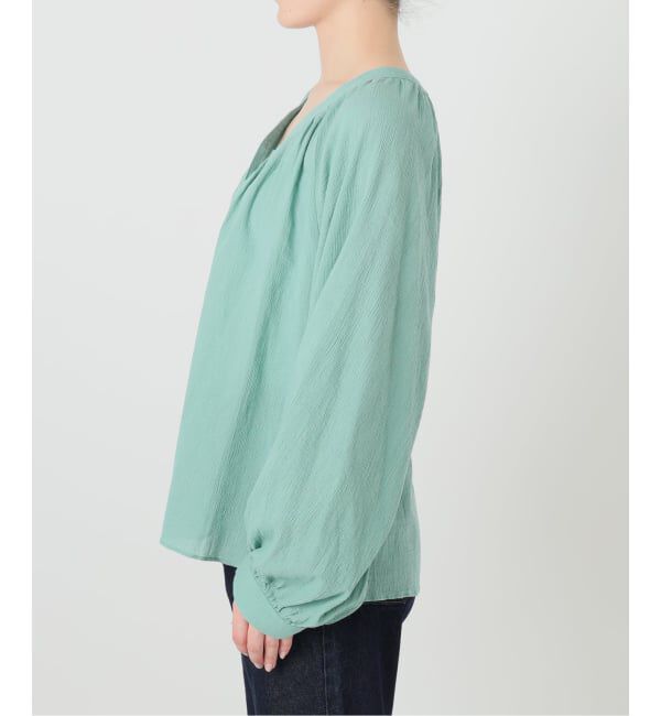 SLOBE IENA「《シリーズあり/予約》コットン楊柳 ボリュームブラウス」|シャツ・ブラウス|