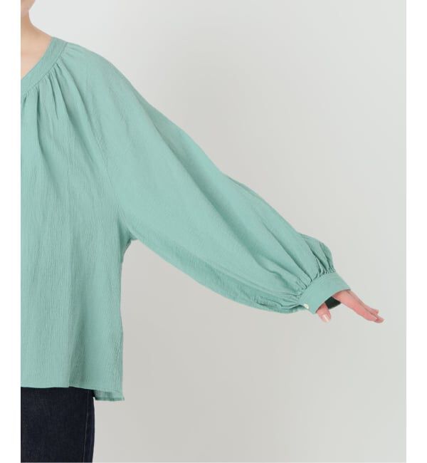 SLOBE IENA「《シリーズあり/予約》コットン楊柳 ボリュームブラウス」|シャツ・ブラウス|