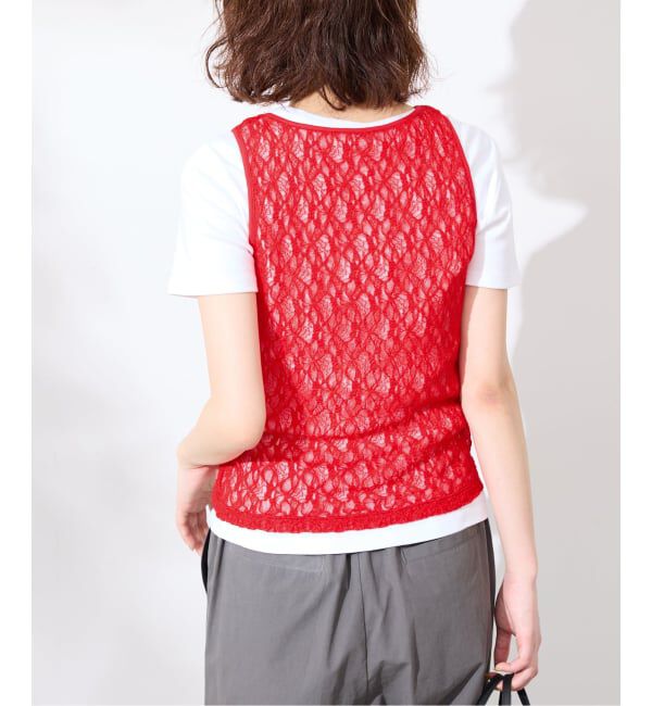 SLOBE IENA「《シリーズあり/予約》カットレースタンク」|Tシャツ・カットソー|