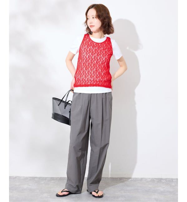 SLOBE IENA「《シリーズあり/予約》カットレースタンク」|Tシャツ・カットソー|