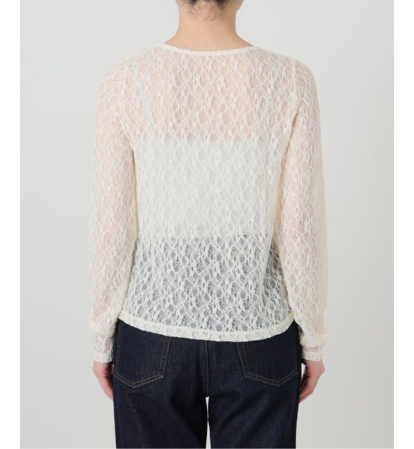 SLOBE IENA「《シリーズあり/予約》カットレースカーディガン」|カーディガン|
