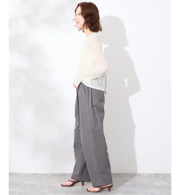 SLOBE IENA「《シリーズあり/予約》カットレースカーディガン」|カーディガン|