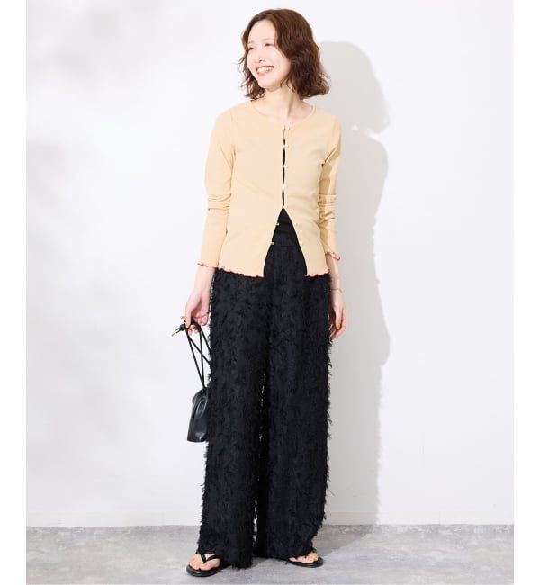 SLOBE IENA「《シリーズあり/予約》シアーリブメローカーディガン」|カーディガン|