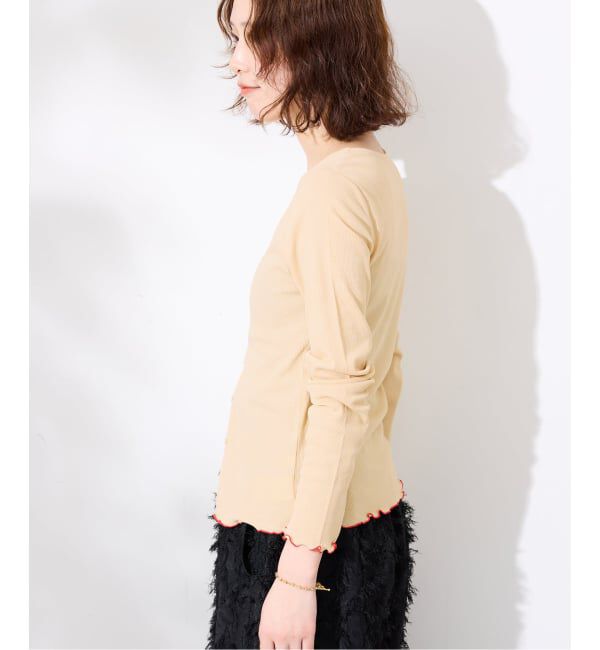 SLOBE IENA「《シリーズあり/予約》シアーリブメローカーディガン」|カーディガン|