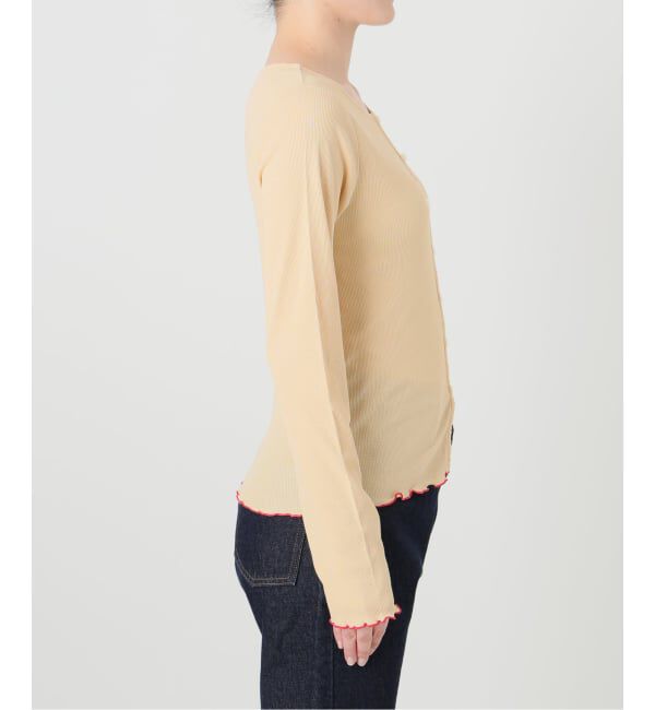 SLOBE IENA「《シリーズあり/予約》シアーリブメローカーディガン」|カーディガン|