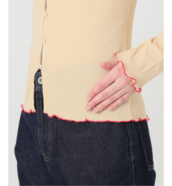 SLOBE IENA「《シリーズあり/予約》シアーリブメローカーディガン」|カーディガン|