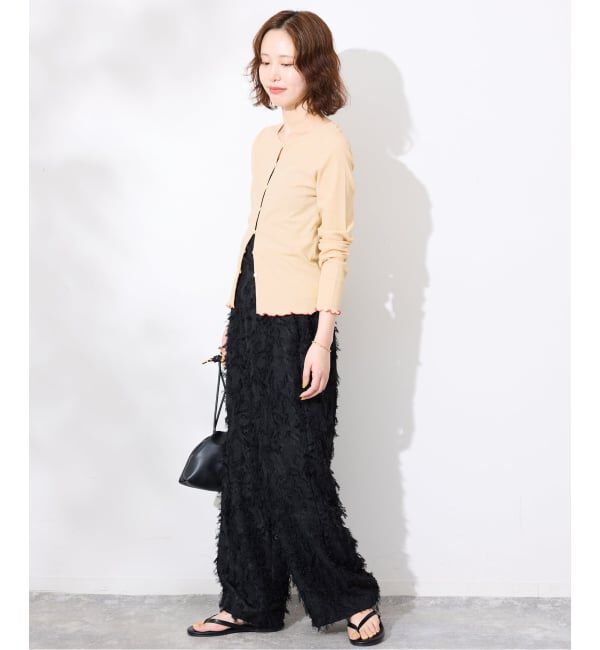 SLOBE IENA「《シリーズあり/予約》シアーリブメローカーディガン」|カーディガン|