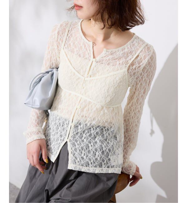 SLOBE IENA「《シリーズあり/予約》カットレースブラ」|その他|