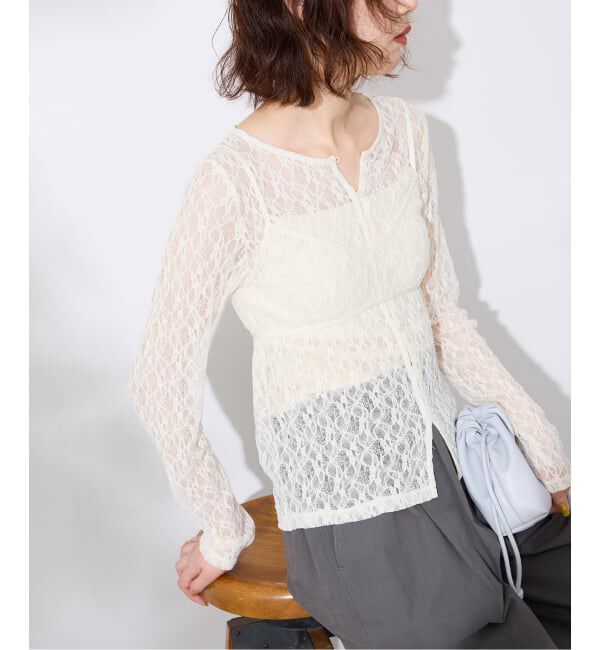 SLOBE IENA「《シリーズあり/予約》カットレースブラ」|その他|