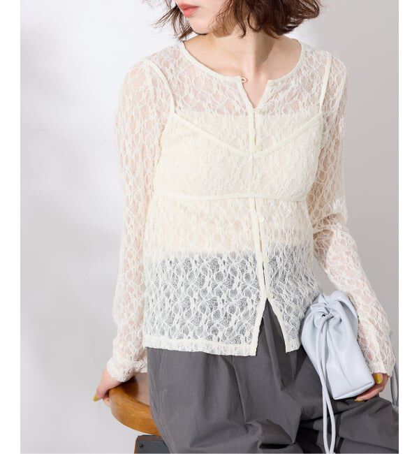 SLOBE IENA「《シリーズあり/予約》カットレースブラ」|その他|