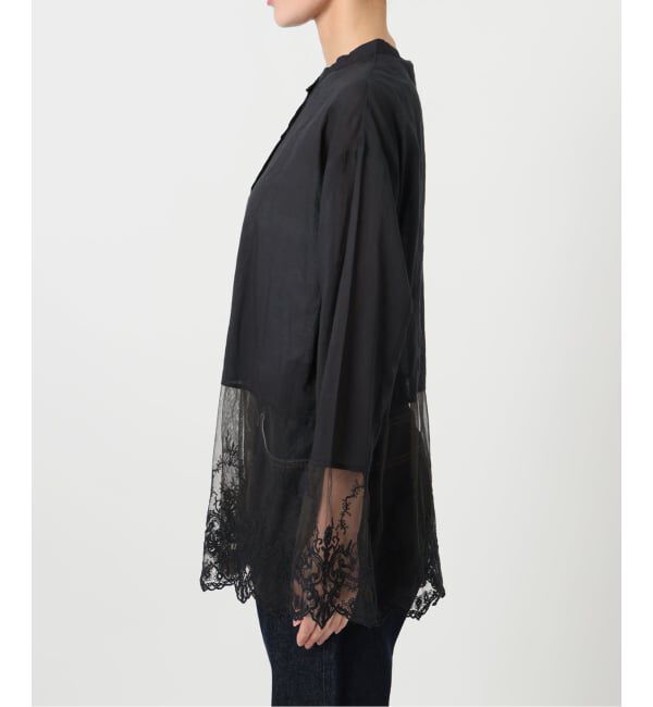 SLOBE IENA「《追加2予約》チュールレースブラウス」|シャツ・ブラウス|
