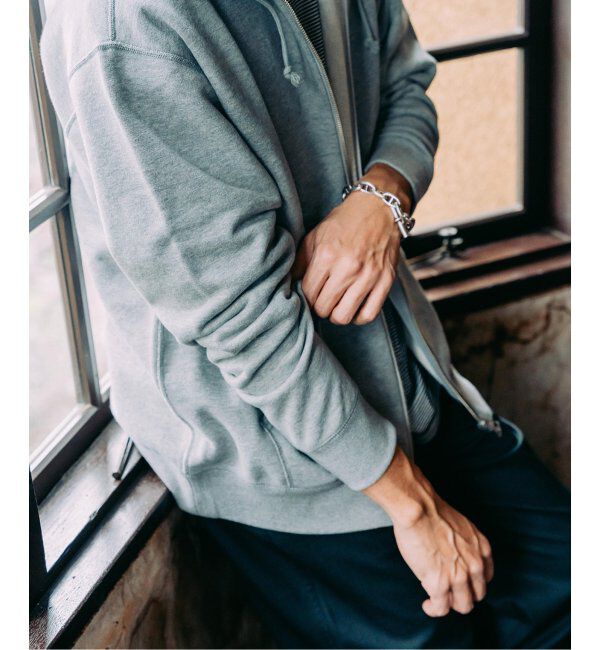 EDIFICE「LOOPWHEELER &times; LOWERCASE for EDIFICE ライトツリウラケ ジップパーカー」|パーカー|