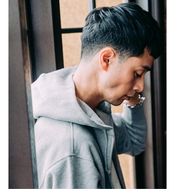 EDIFICE「LOOPWHEELER &times; LOWERCASE for EDIFICE ライトツリウラケ ジップパーカー」|パーカー|