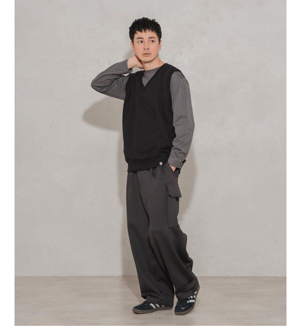 EDIFICE「LOOPWHEELER &times; LOWERCASE for EDIFICE ライトツリウラケ ルーズベスト」|スウェット・ジャージ|