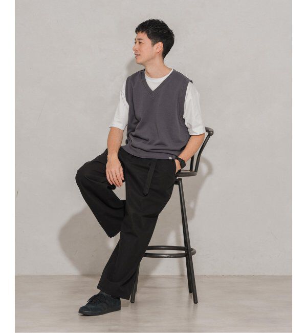 EDIFICE「LOOPWHEELER &times; LOWERCASE for EDIFICE ライトツリウラケ ルーズベスト」|スウェット・ジャージ|