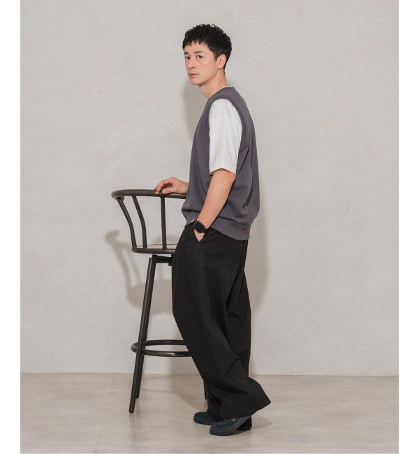 EDIFICE「LOOPWHEELER &times; LOWERCASE for EDIFICE ライトツリウラケ ルーズベスト」|スウェット・ジャージ|