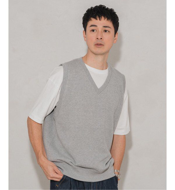 EDIFICE「LOOPWHEELER &times; LOWERCASE for EDIFICE ライトツリウラケ ルーズベスト」|スウェット・ジャージ|