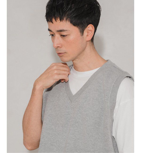 EDIFICE「LOOPWHEELER &times; LOWERCASE for EDIFICE ライトツリウラケ ルーズベスト」|スウェット・ジャージ|