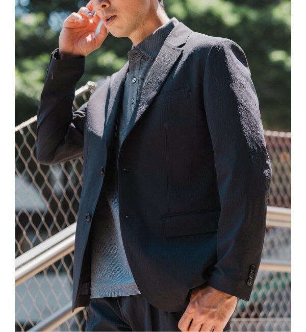 EDIFICE「"高通気＆吸水速乾" BREEZE COOL AKIHA 2B ジャケット【セットアップ着用可】」|テーラードジャケット|グレー