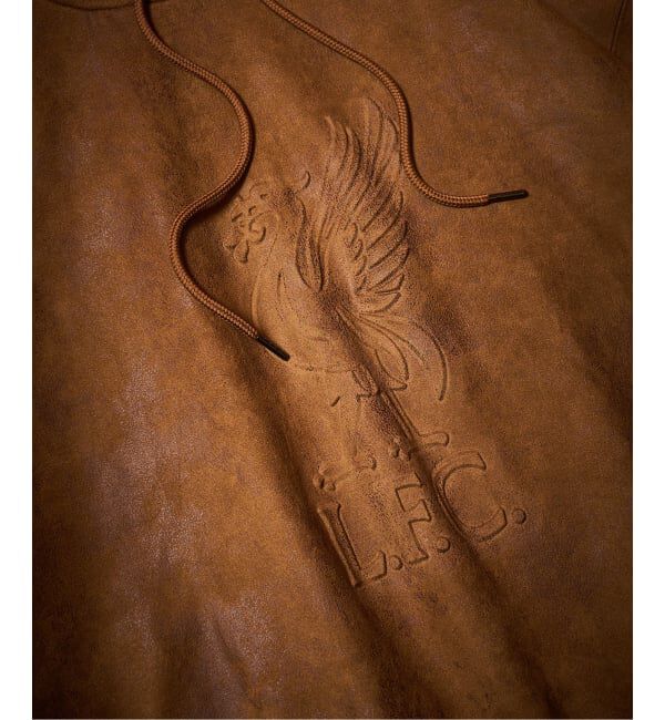 Liverpool FC「【Liverpool FC / リバプール FC】Fake Leather Emboss Hoodie」|パーカー|
