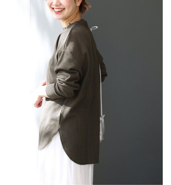JOURNAL STANDARD relume「《追加6》TCワッフルオーバーサイズロングスリーブTシャツ」|Tシャツ・カットソー|グレー
