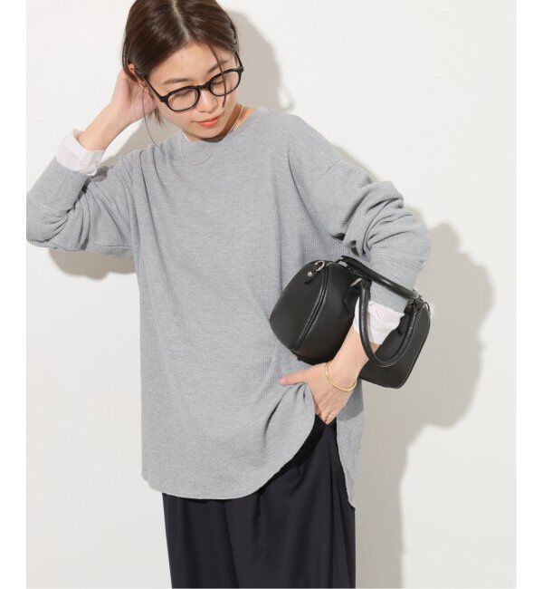 JOURNAL STANDARD relume「《追加6》TCワッフルオーバーサイズロングスリーブTシャツ」|Tシャツ・カットソー|グレーB