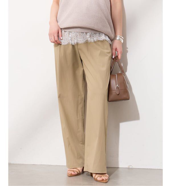 JOURNAL STANDARD「《追加5》【撥水/接触冷感/洗える/UVカット】リネンナイロンストレッチワイドパンツ」|その他|