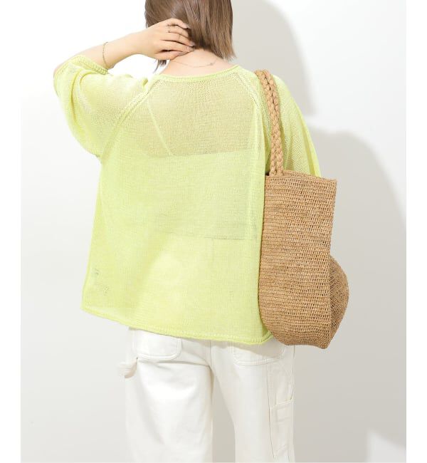 JOURNAL STANDARD relume「《予約》PEリネンハーフスリーブプルオーバー」|ニット・セーター|